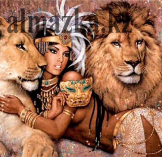 MKAZ002 Набор алмазный «Клеопатра со львами»