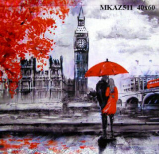 MKAZ511 Набор алмазный » Парочка под зонтом» серия Париж