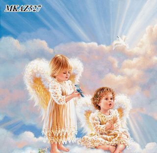 MKAZ527  Набор алмазный «Два ангелочка»
