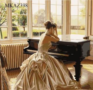 MKAZ398 Набор алмазный «Девушка у рояля»