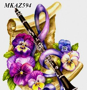 MKAZ594 Алмазный набор » Музыкальный букет»