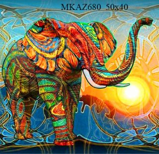 MKAZ680 Набор алмазный «Слон мандала2»